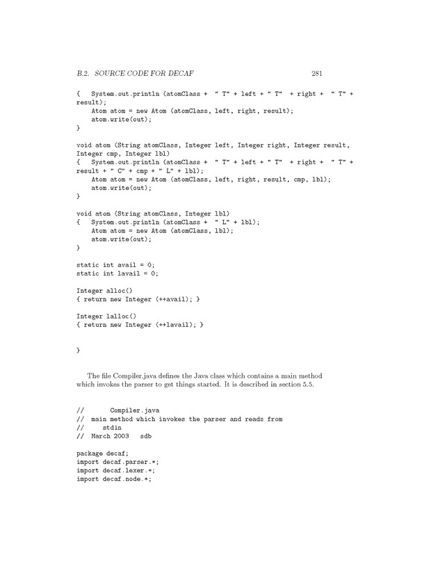 Compiler Design: Theory, Tools, and Examples - Page 281